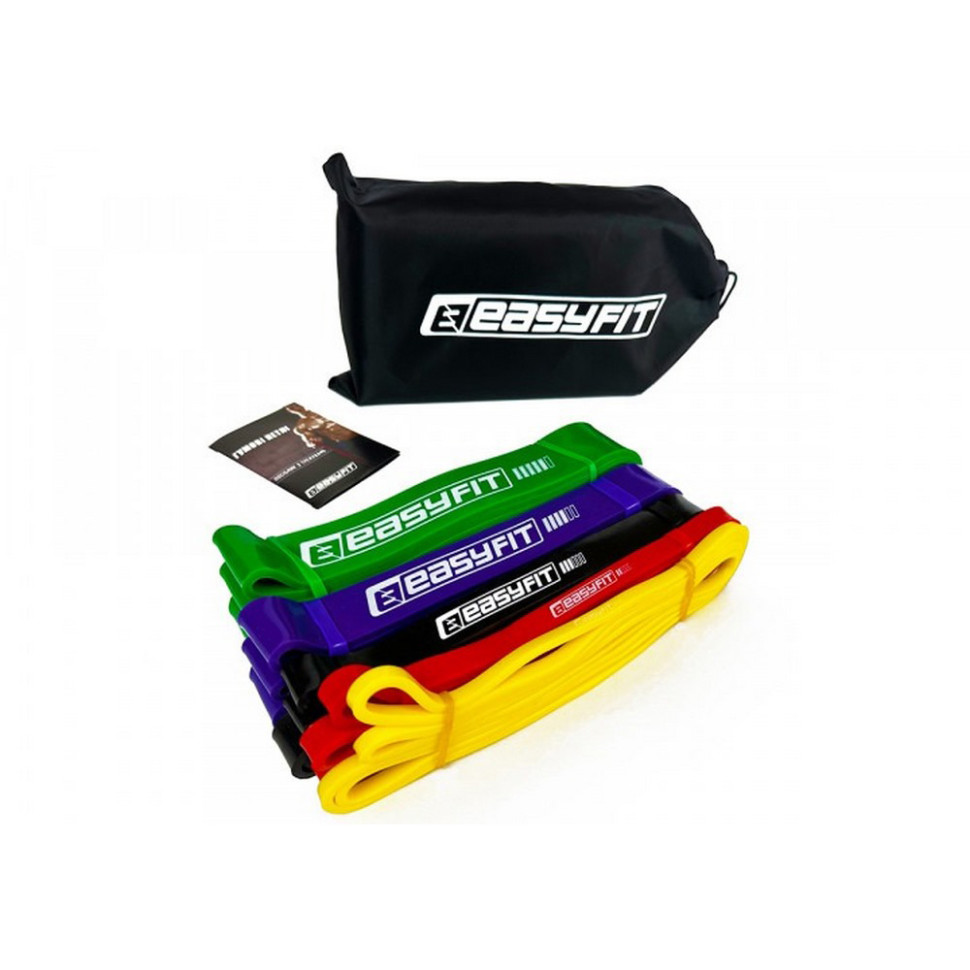 Набор резиновых петлей EasyFit EF-1655, 1-65 кг 5 шт