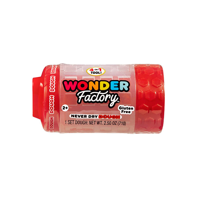 Незастигаюча маса для ліплення в баночці Wonder Factory 595120(Red) 5x5x8 см