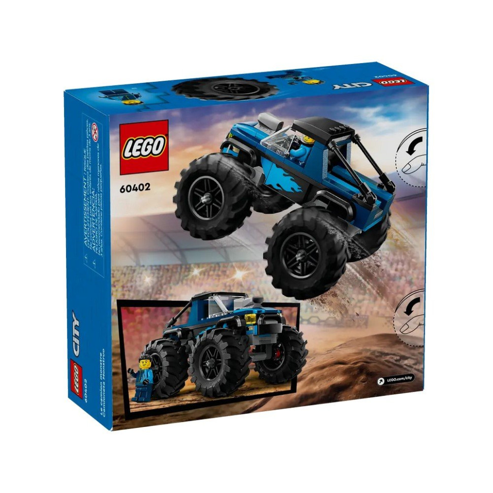 Конструктор Синій вантажівка-монстр LEGO 60402, 148 деталей