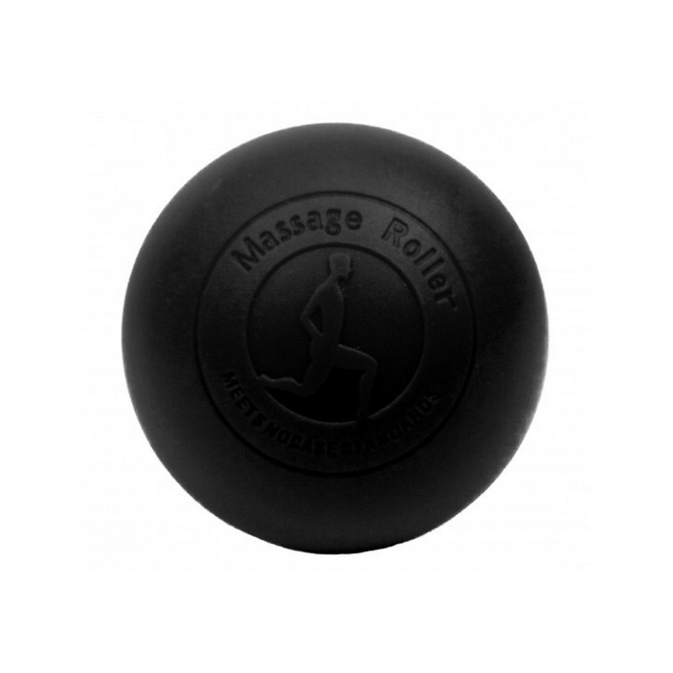 Масажний м'ячик EasyFit EF-2076-B, каучук 6.5 см, чорний