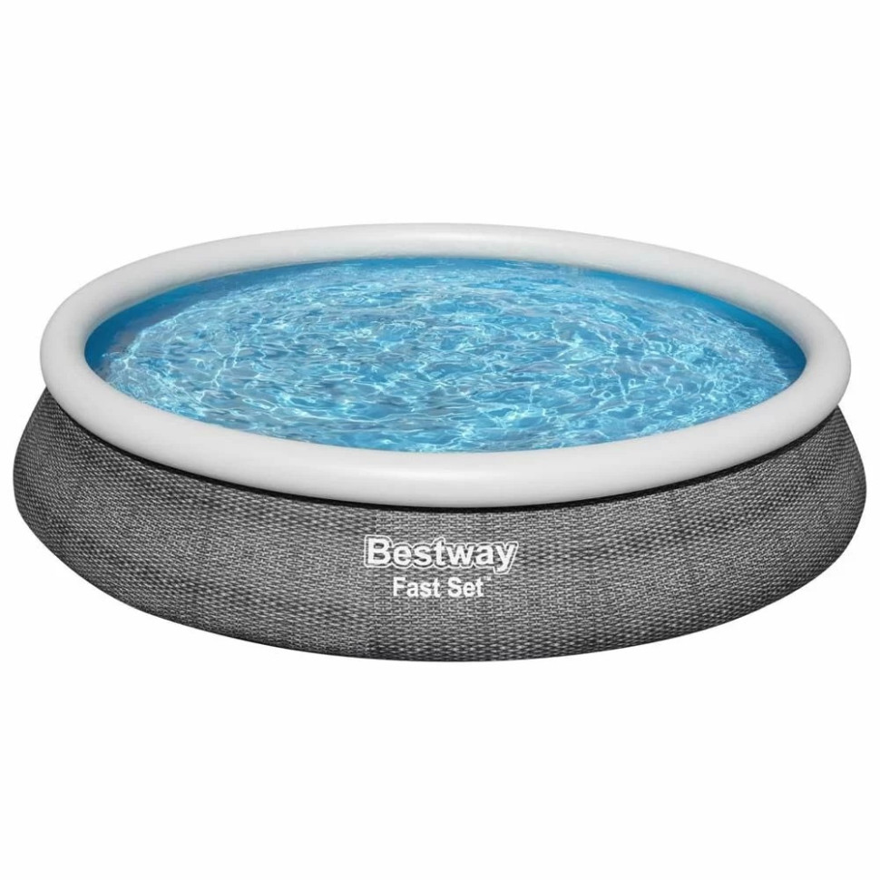 Надувний басейн Bestway 57313-4866, 457х84 см 9677 л, з картриджним фільтром