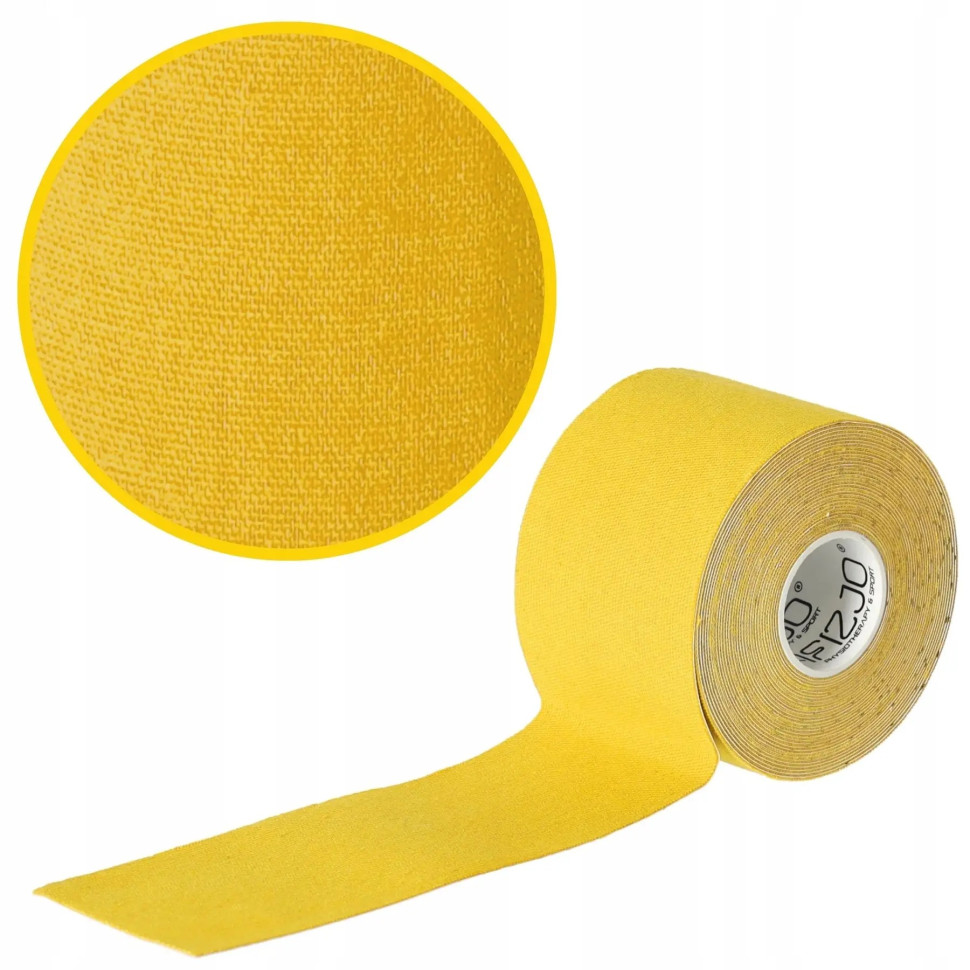 Лента кинезиологическая (кинезио тейп) 4FIZJO 4FJ0542 Yellow 5 см 5 м