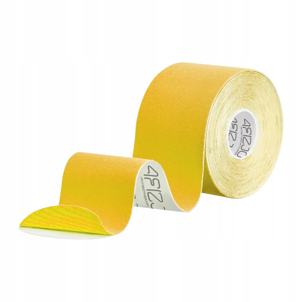 Лента кинезиологическая (кинезио тейп) 4FIZJO 4FJ0542 Yellow 5 см 5 м