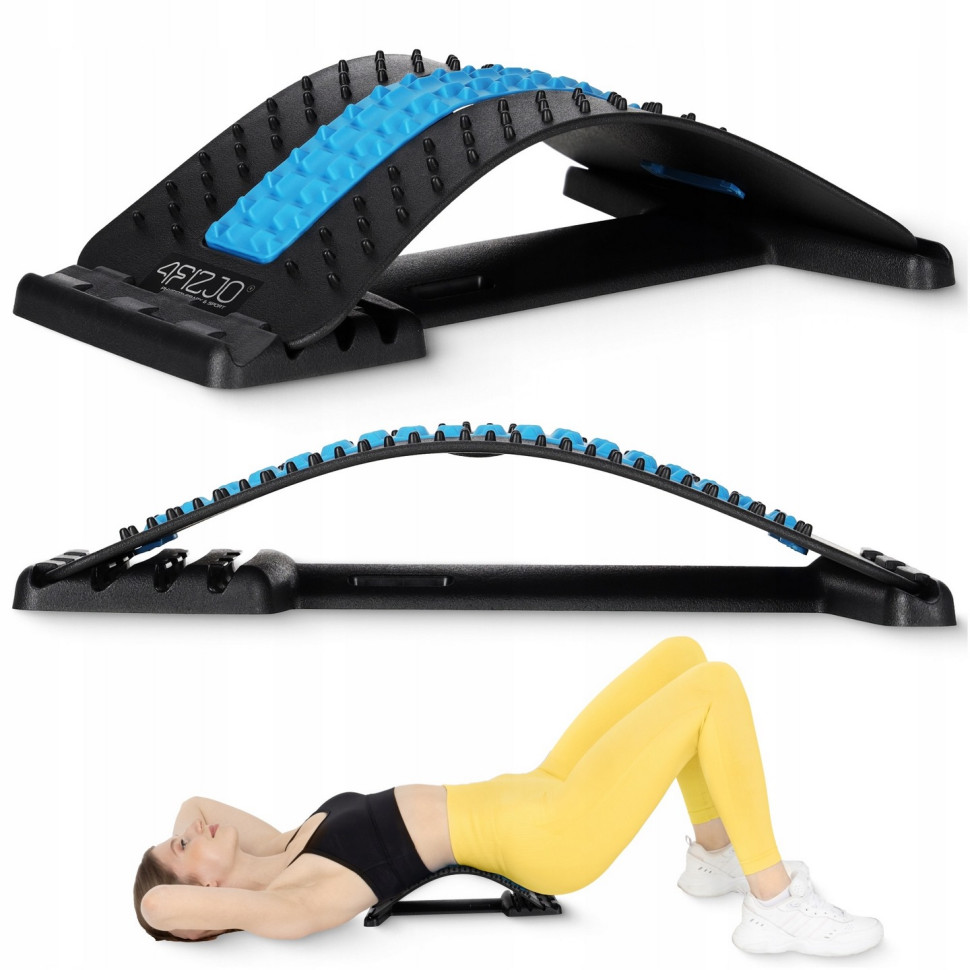 Тренажер для растяжения спины и позвоночника 4FIZJO P-5905973400305 Black/Blue 4 уровня