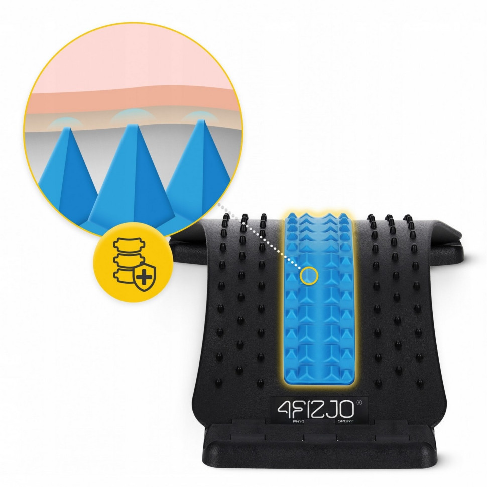 Тренажер для растяжения спины и позвоночника 4FIZJO P-5905973400305 Black/Blue 4 уровня