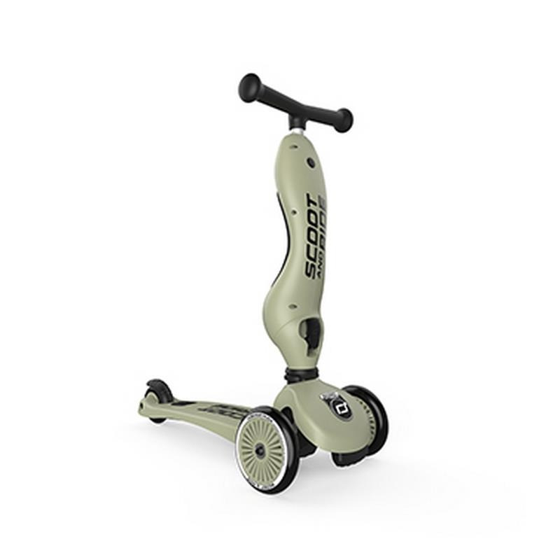 Самокат триколісний 3 в 1 Highwaykick-1 Scoot and Ride SR-160629-OLIVE оливковий, до 50 кг