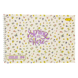 Альбом для рисования A4 Апельсин АП-0306-6, 24 листа, пружина сбоку Альбом для рисования A4 Апельсин АП-0306-6, 24 листа, пружина сбоку