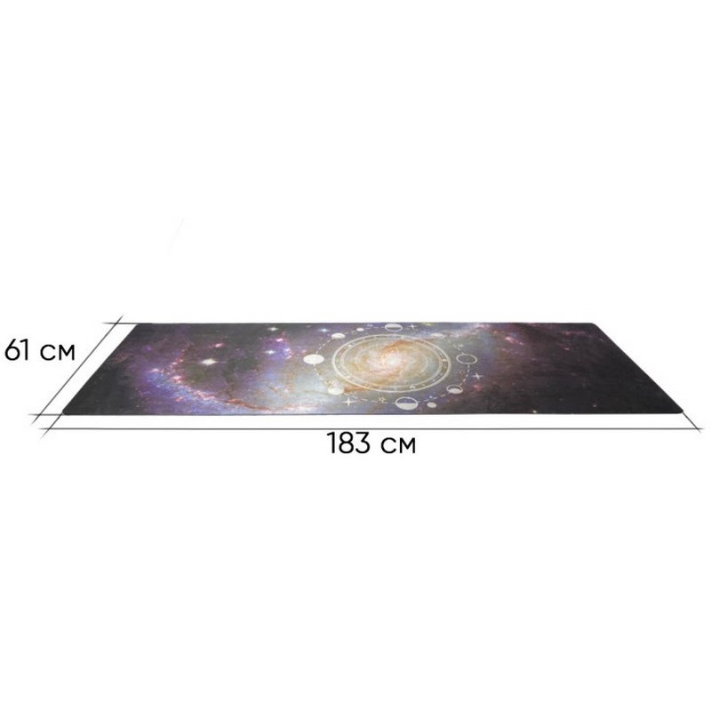 Килимок для йоги Light BlueMoon EasyFit EF-1926-3 замша-каучук 183 х 61 см