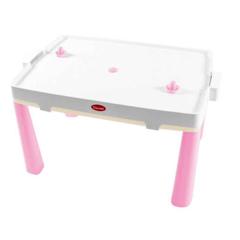 Дитячий стіл з накладкою для гри у аерохокей Doloni 04580/12 рожевий