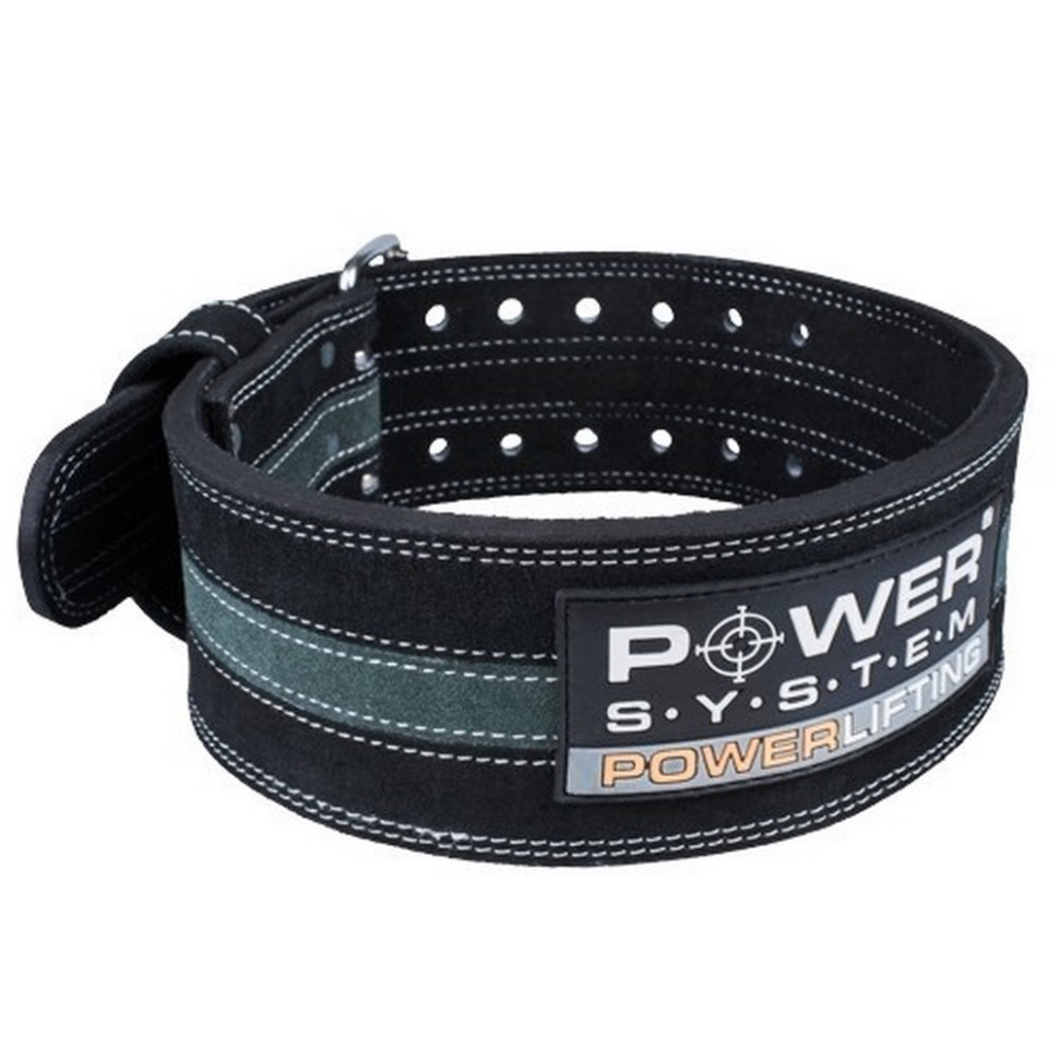 Пояс для пауэрлифтинга PS-3800 PowerLifting Power System PS-3800_M_Black_Grey, Black/Grey, Line M