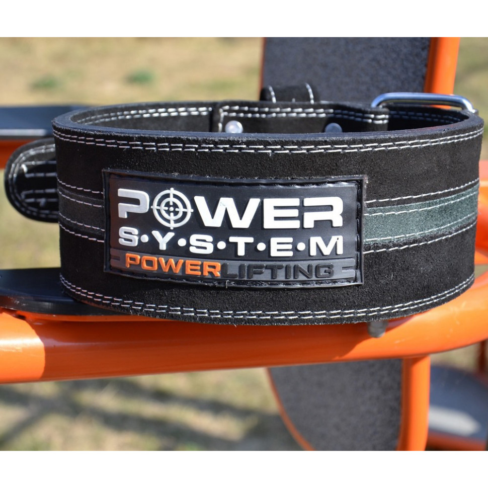 Пояс для пауэрлифтинга PS-3800 PowerLifting Power System PS-3800_M_Black_Grey, Black/Grey, Line M