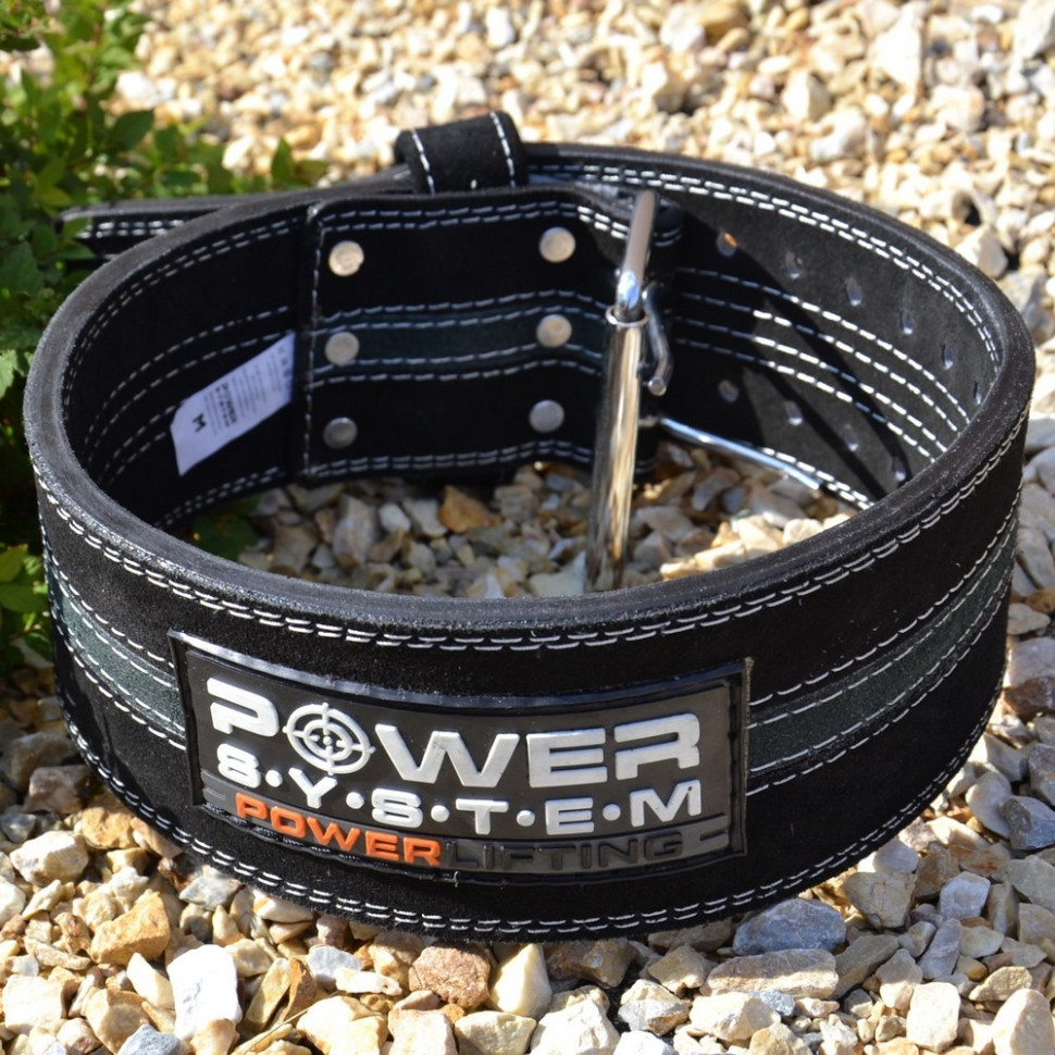 Пояс для пауэрлифтинга PS-3800 PowerLifting Power System PS-3800_M_Black_Grey, Black/Grey, Line M