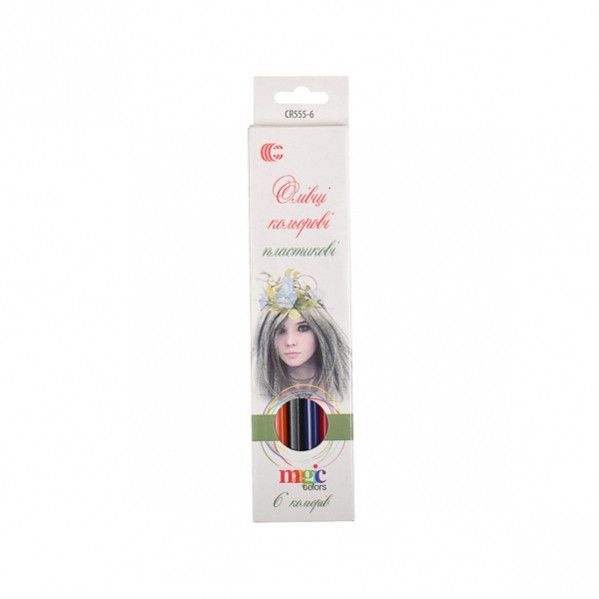 Олівці 6 кольорів COLOR-IT CR555-6 White Night 
