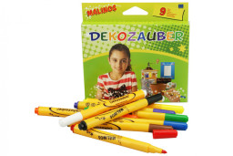 Фломастеры для декорирования нестираемые MALINOS Dekozauber 9 (8+1) шт MA-300034