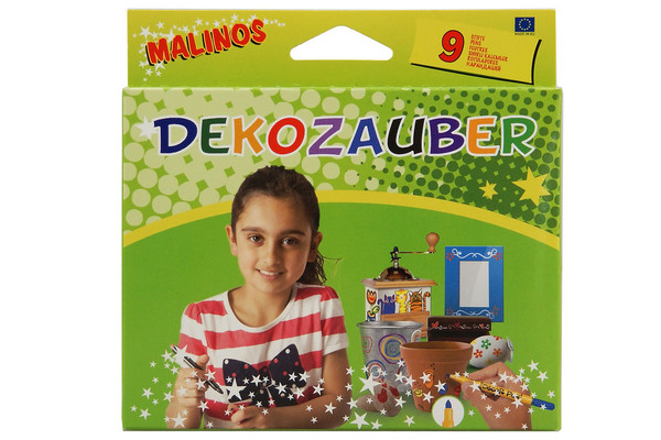 Фломастеры для декорирования нестираемые MALINOS Dekozauber 9 (8+1) шт MA-300034