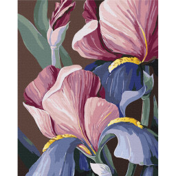 Картина за номерами "Півники" © Yana Biluhina Brushme BS53760, 40x50 см 