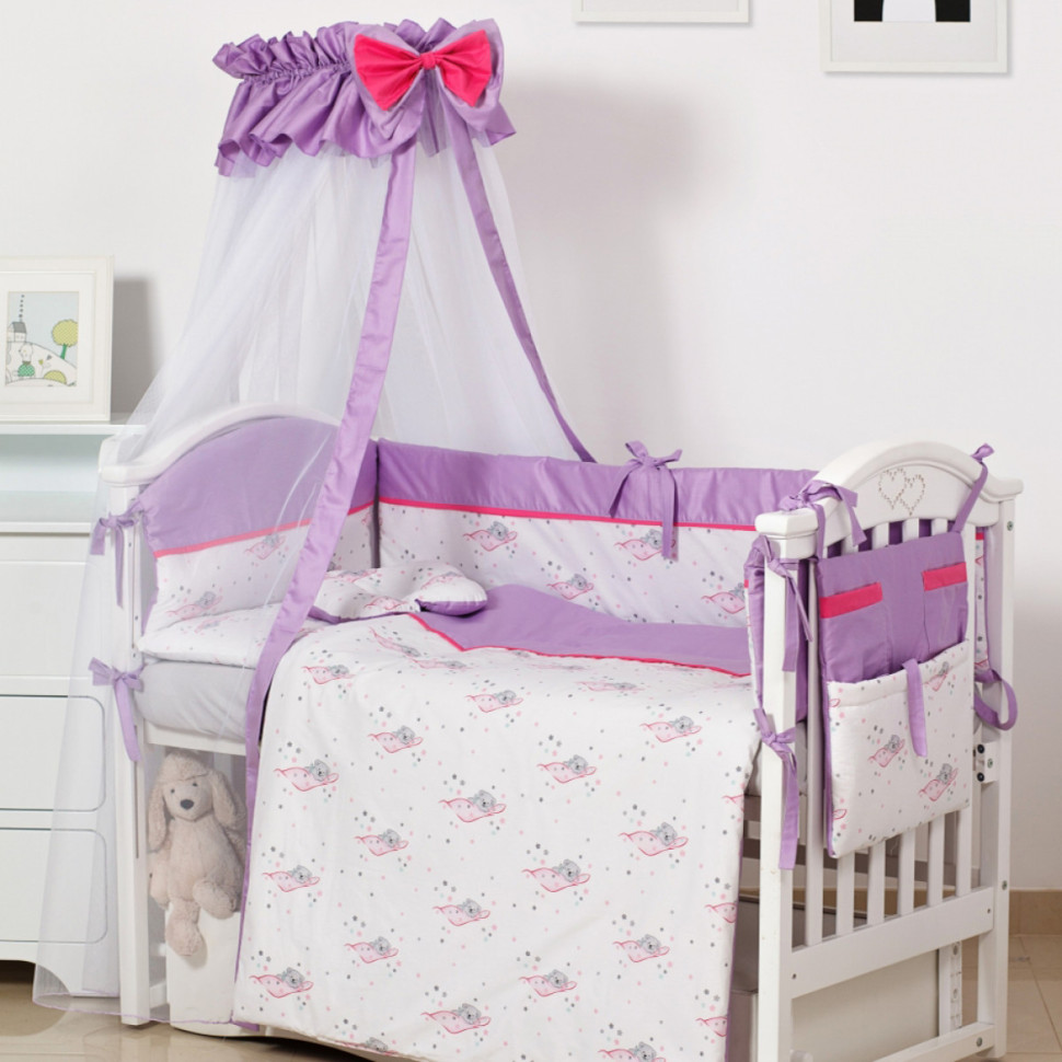 Дитячий постільний комплект Ведмедики Modern ІІ Twins 4028-P-117, 8 елементів