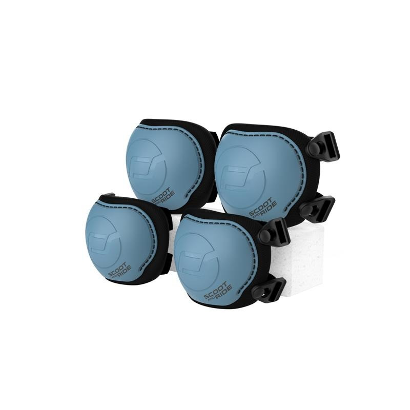 Комплект защитный детский Scoot and Ride SR-230925-STEEL, размер XXS, до 25 кг