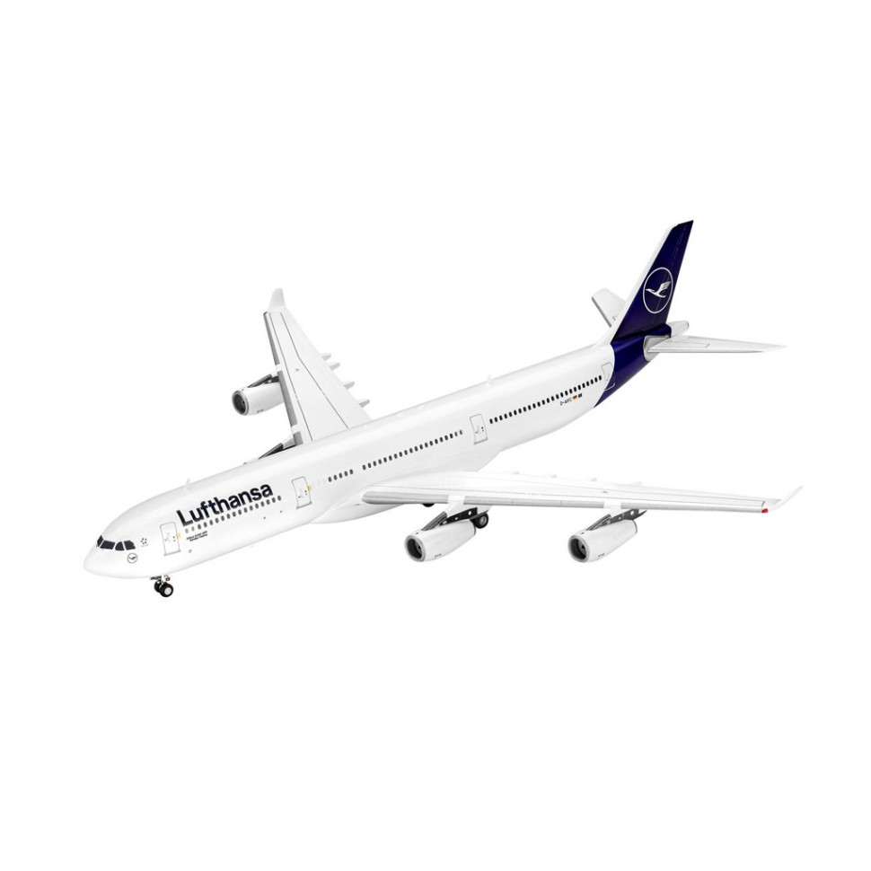 Сборная модель-копия Самолет Airbus A340-300 Lufthansa Revell RVL-03803 уровень 4, 1:144