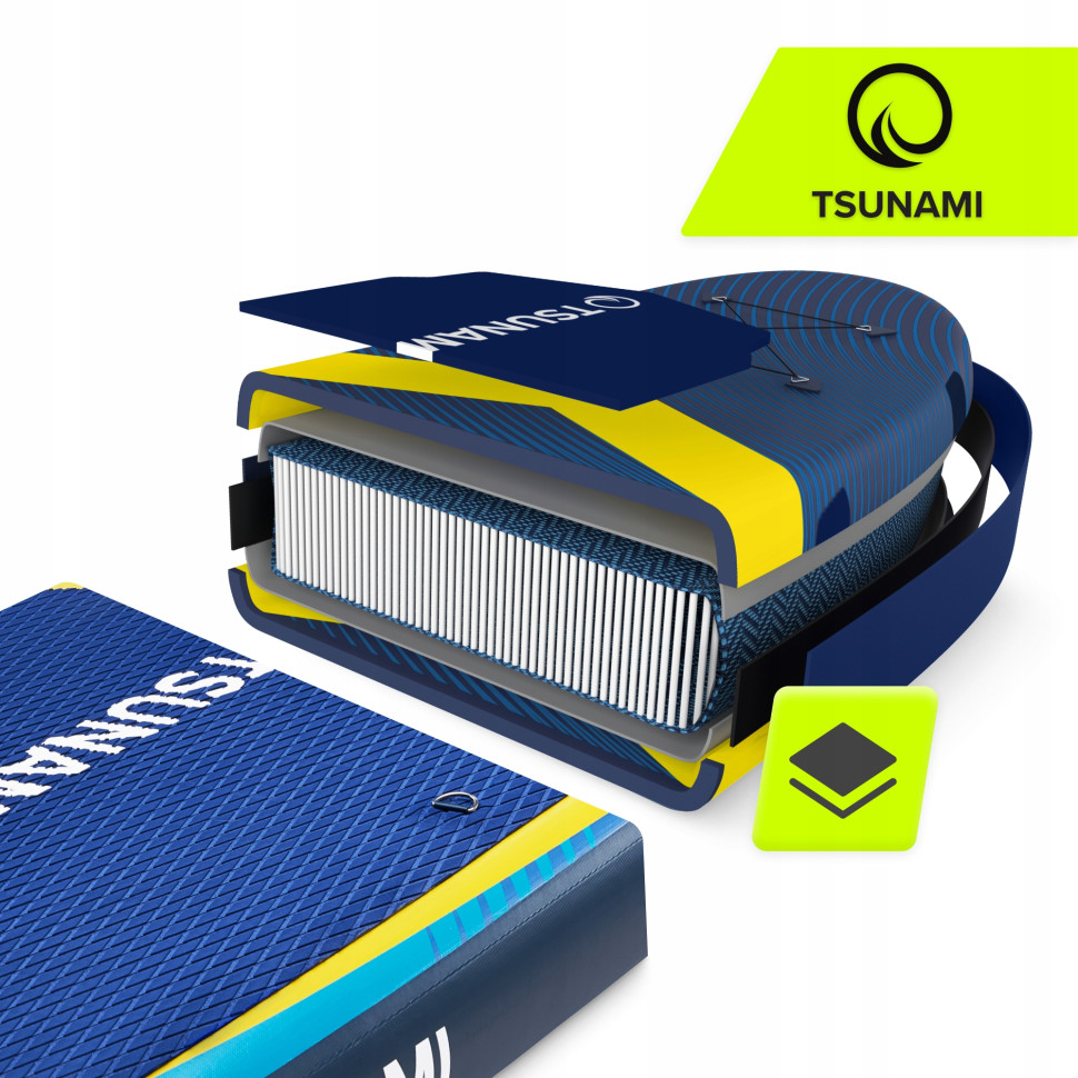 Надувная SUP доска PRO TSUNAMI P-5905973405614 с веслом 350 см
