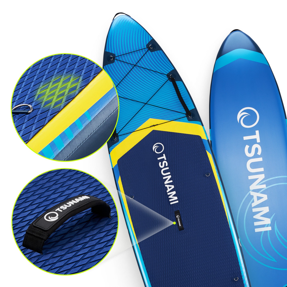Надувная SUP доска PRO TSUNAMI P-5905973405614 с веслом 350 см