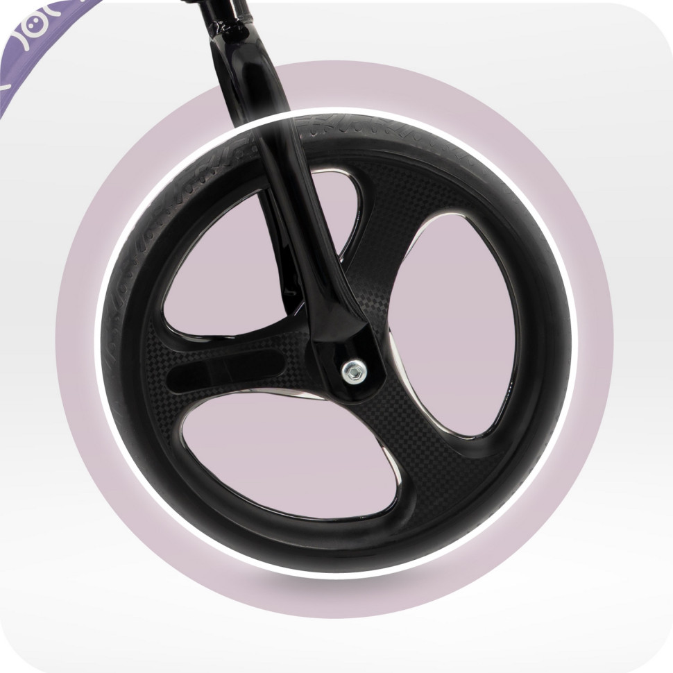 Дитячий біговел-велосипед ISOKA MoMi ROBI00077 з LED підсвіткою, purple