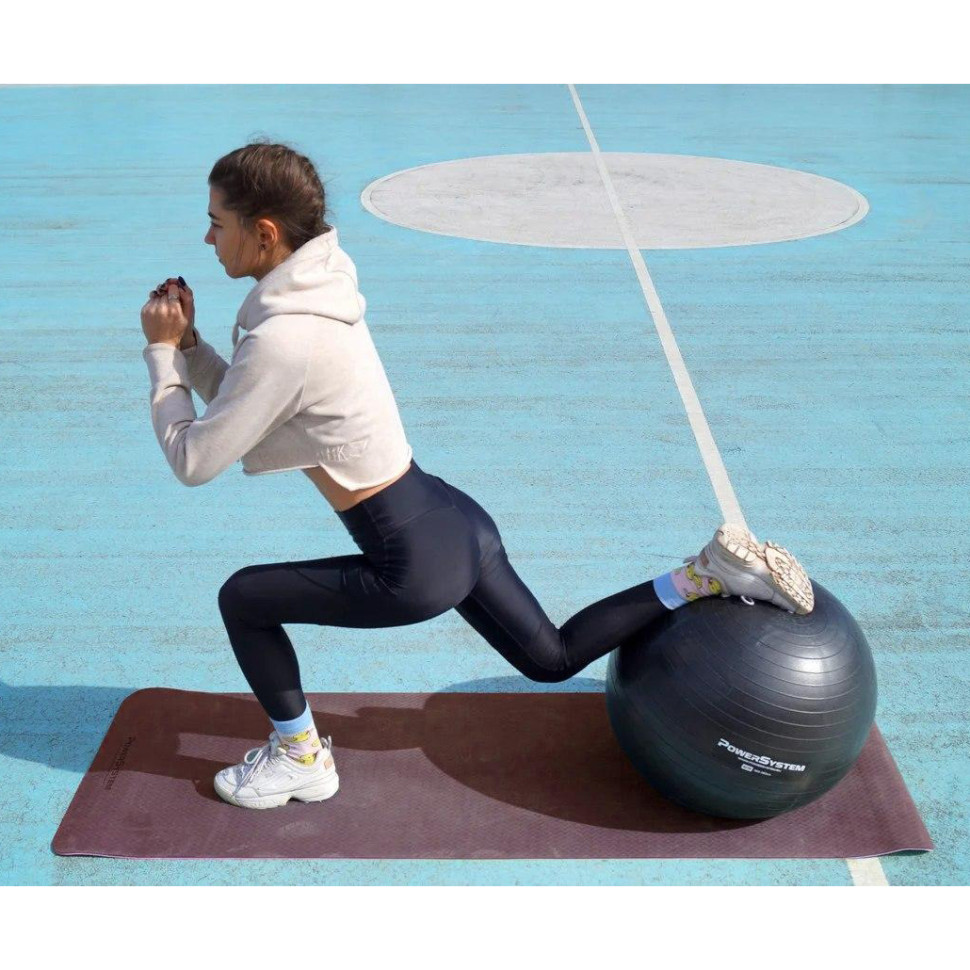 Мяч для фитнеса (фитбол) PRO Gymball Power System 4012BK-0 Black 65 см