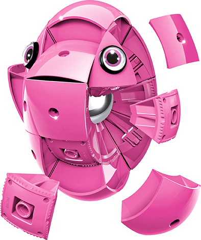 Geomag KOR Pantone Pink | Магнітний конструктор Геомаг Кор рожевий PF.800.674.00