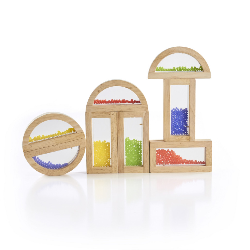 Кубики Block Play Намистини Guidecraft G3012, 14 см, 8 шт