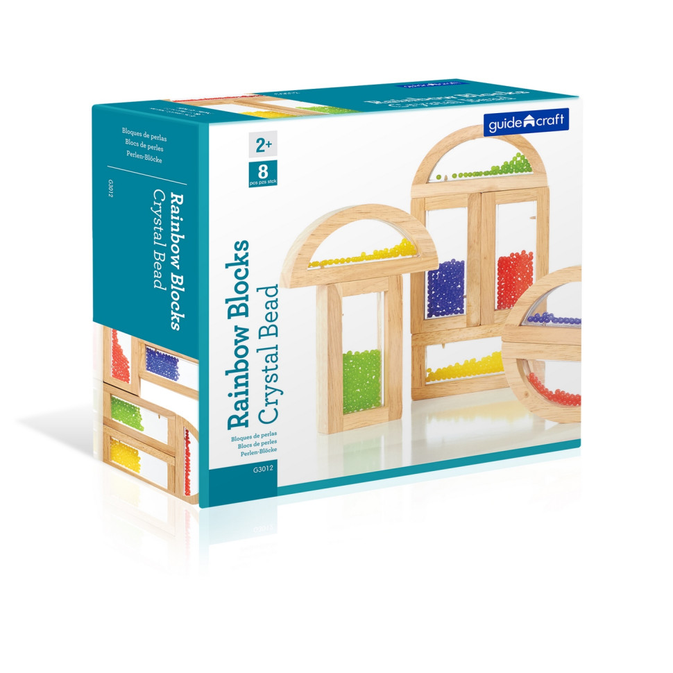Кубики Block Play Намистини Guidecraft G3012, 14 см, 8 шт