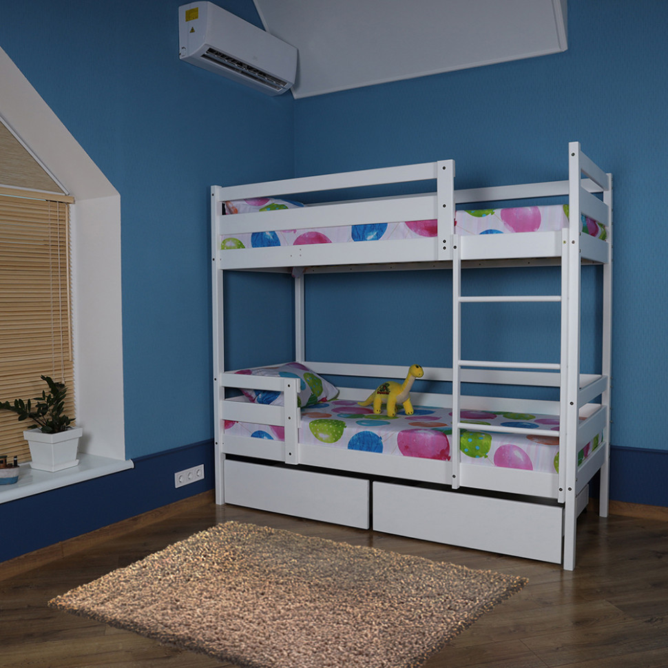 Двоярусне ліжко з ящиками SportBaby babyson 6, 80x190см