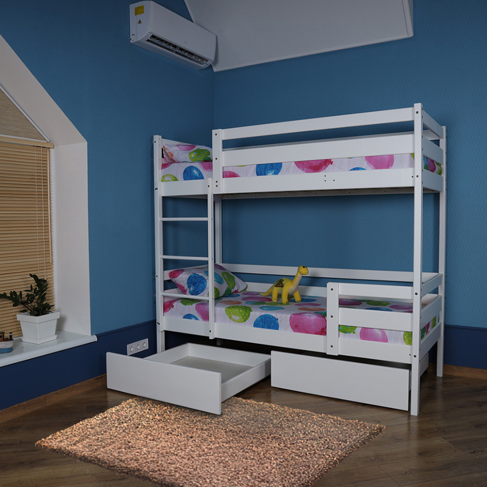 Двоярусне ліжко з ящиками SportBaby babyson 6, 80x190см