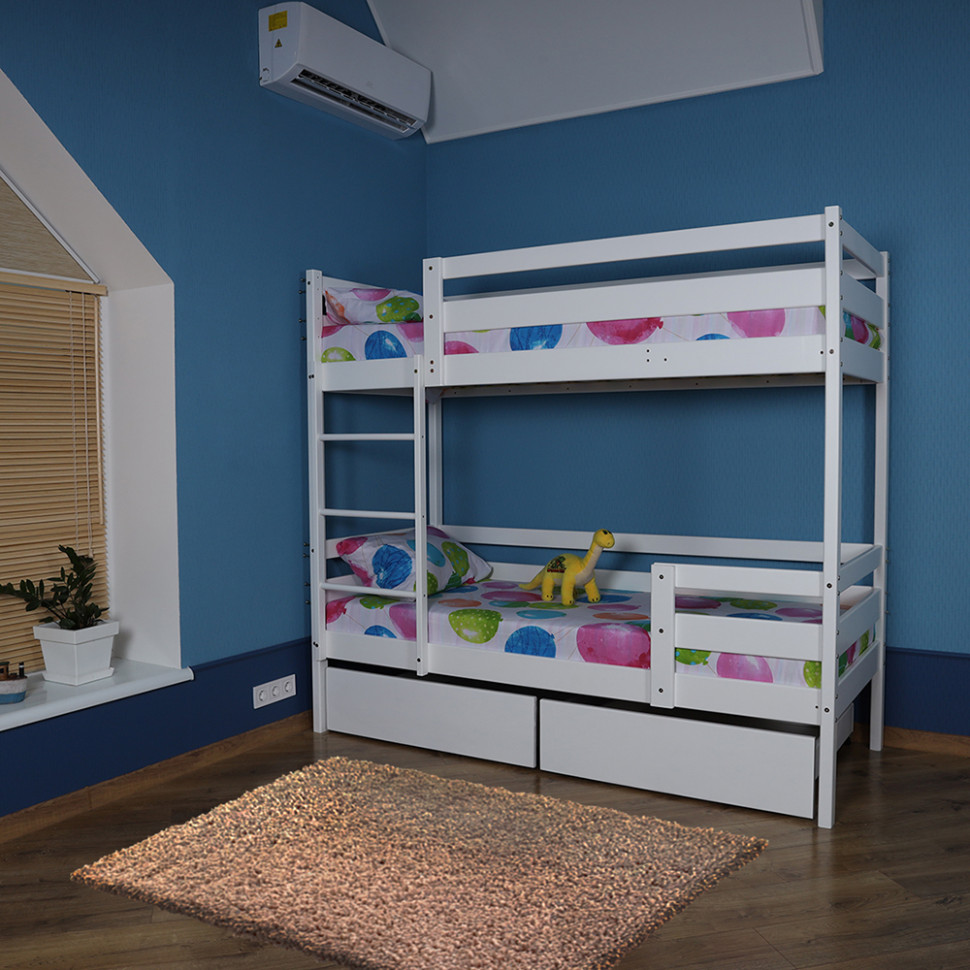 Двоярусне ліжко з ящиками SportBaby babyson 6, 80x190см