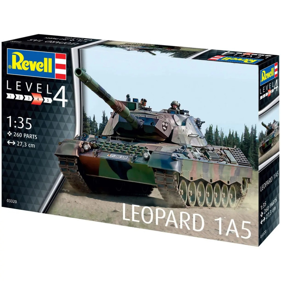 Сборная модель Танк Leopard 1A5 Revell RVL-03320 уровень 4, 1:35