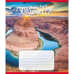 Тетрадь общая "Время для путешествия" Leader 060-590430L-1 в линию, 60 листов