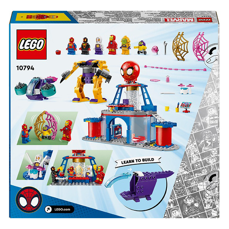 Конструктор LEGO Spidey Паутинная штаб-квартира команды Паука 10794, 193 детали