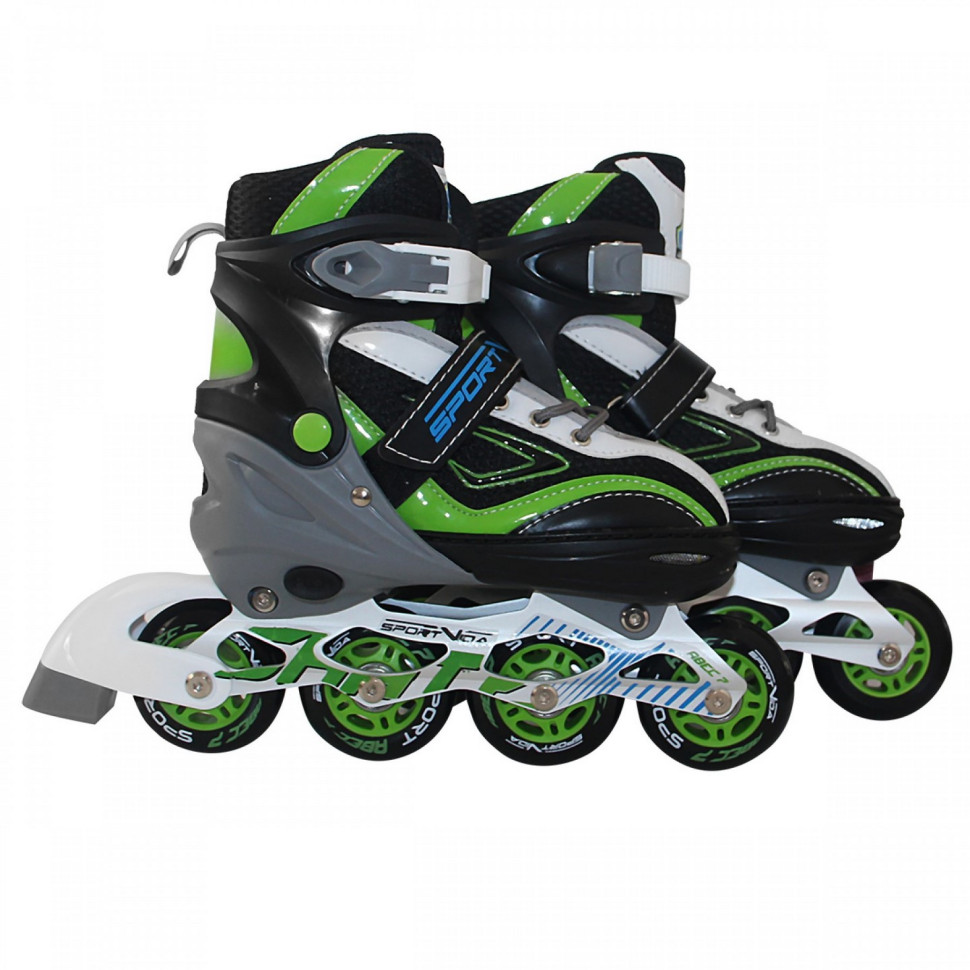 Роликовые коньки SportVida 4 в 1 SV-LG0034 размер 31-34 Black-Green-White
