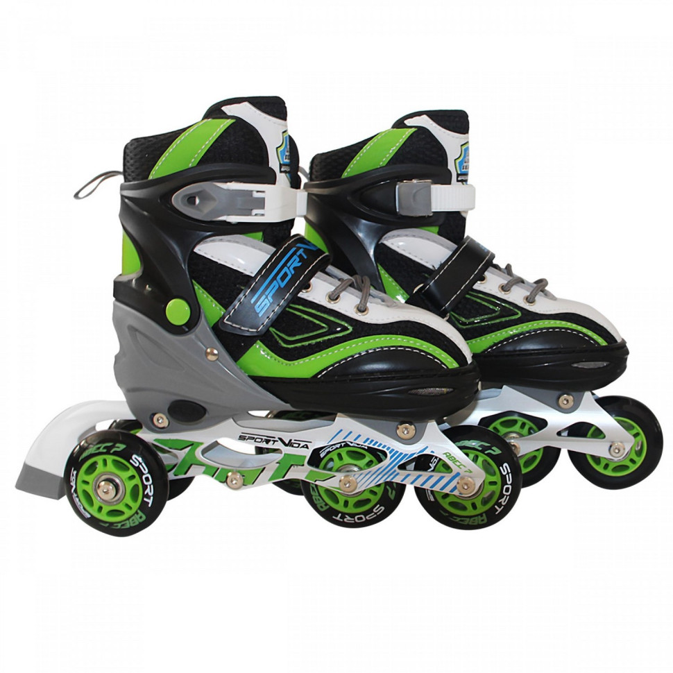 Роликовые коньки SportVida 4 в 1 SV-LG0034 размер 31-34 Black-Green-White