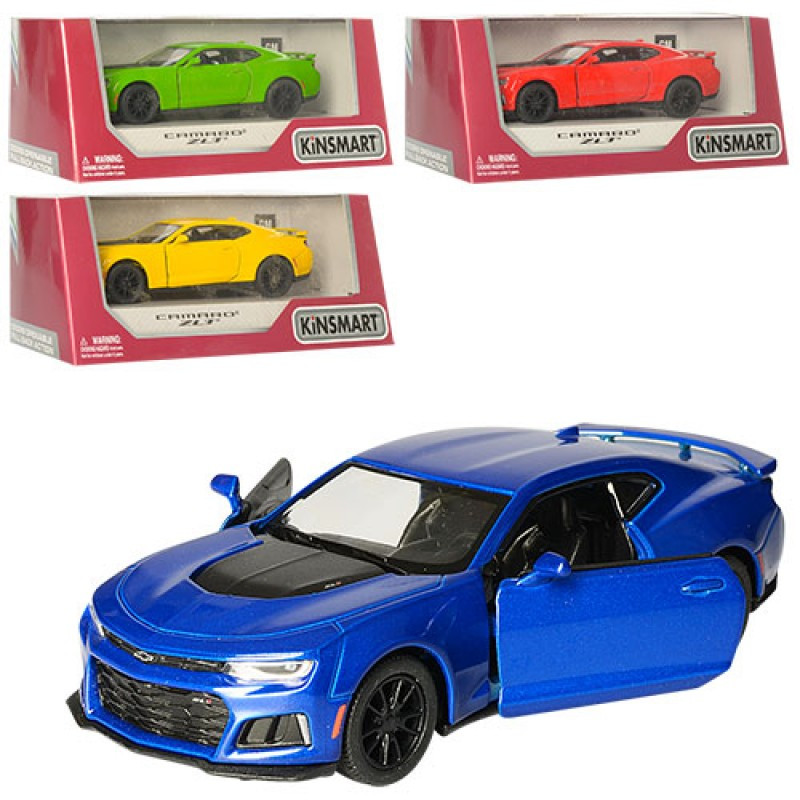 Машинка CHEVROLET CAMARO ZL1 5 Kinsmart KT5399W инерционная, 1:36