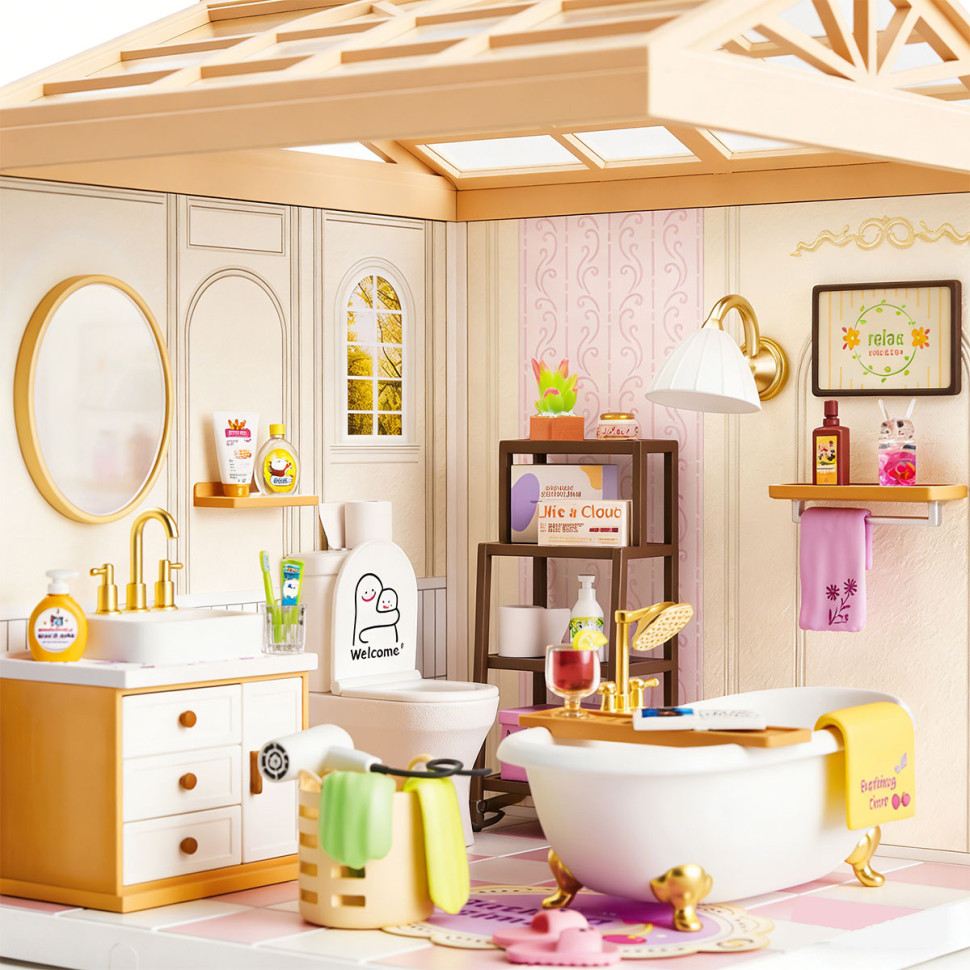 Конструктор-румбокс Ванна кімната Mini House 8009-MH серії 