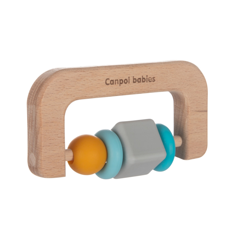 Дитяча іграшка-прорізувач Canpol babies 80/301 дерев'яно-силіконова