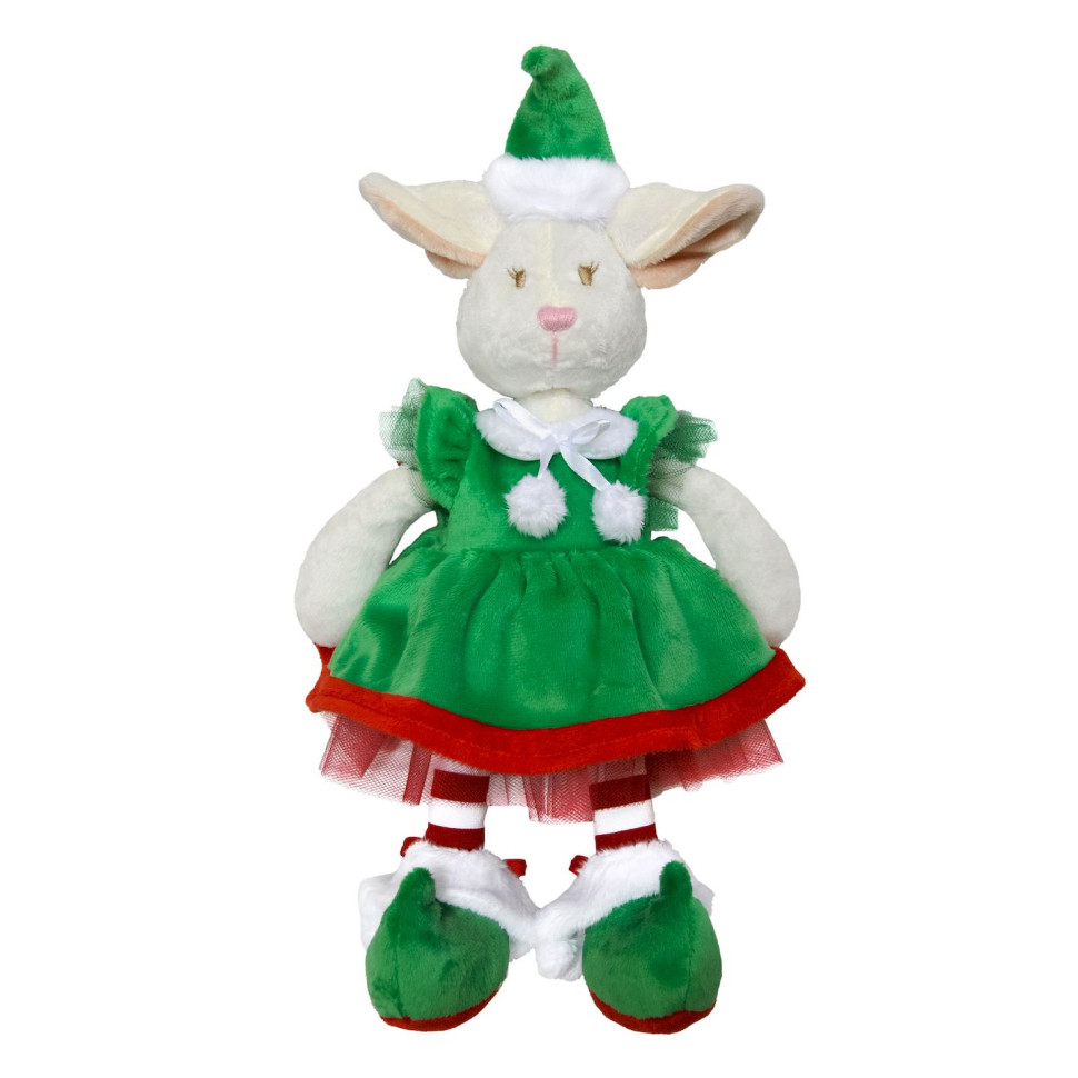 Дитяча м'яка іграшка Ельфік Айлі Christmas ELFIKI ІГ-0079 у червоно-зеленому одязі