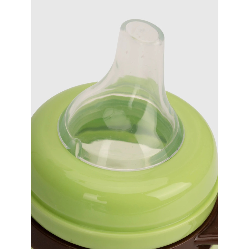 Поїльник з силіконовим носиком Mega Zayka MGZ-0314(Green) 180 мл