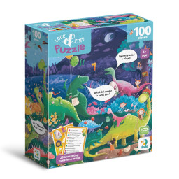 Детский пазл Ищи и находи "Страна динозавров" DoDo Toys 300669, 100 элементов Детский пазл Ищи и находи "Страна динозавров" DoDo Toys 300669, 100 элементов