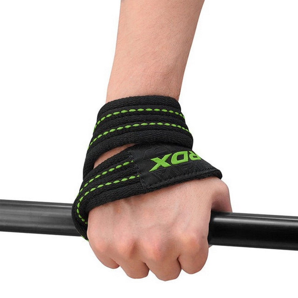 Силові ремені Gym Lifting 8 Figure Straps RDX Inc Limited WAC-W8AGN-M, Green, M