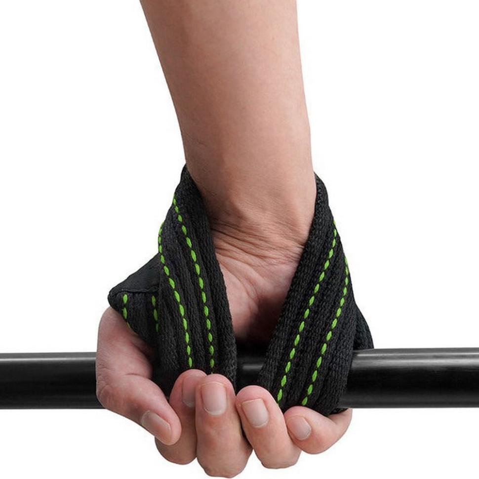 Силові ремені Gym Lifting 8 Figure Straps RDX Inc Limited WAC-W8AGN-M, Green, M