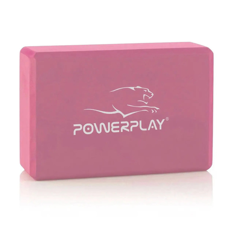 Блоки для йоги Yoga Brick PowerPlay PP_4006_Pink_2in, EVA, Розовые, 2 шт
