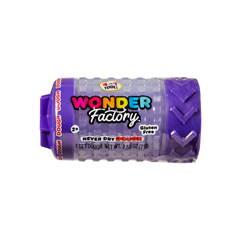 Незастигаюча маса для ліплення в баночці Wonder Factory 595120(Violet) 5x5x8 см