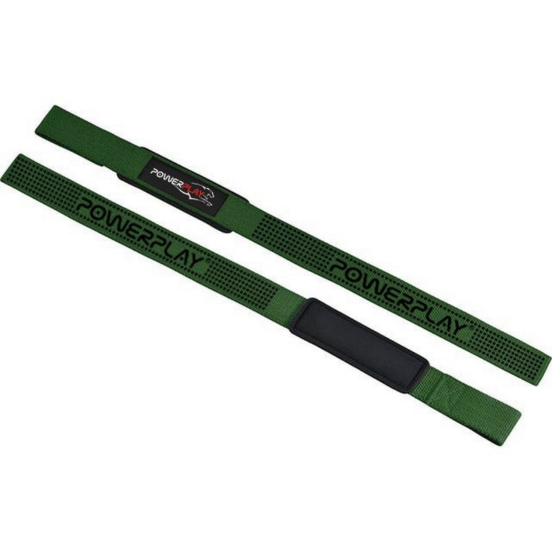 Лямки для тяги 7064 Lifting Gym Straps PowerPlay PP_7064_Green, Зелені