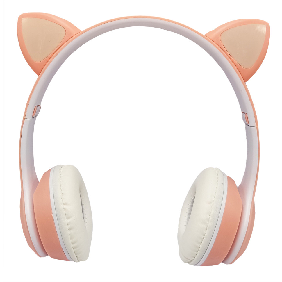 Детские наушники с кошачьими ушками Bambi VIV-23M(Pink)